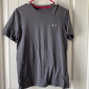 Men’s under armour charged cotton loose heat gear super soft ss shirt small